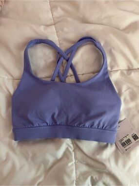 Lululemon Energy Strappy Sports Bra Size2 Dusty Lilac